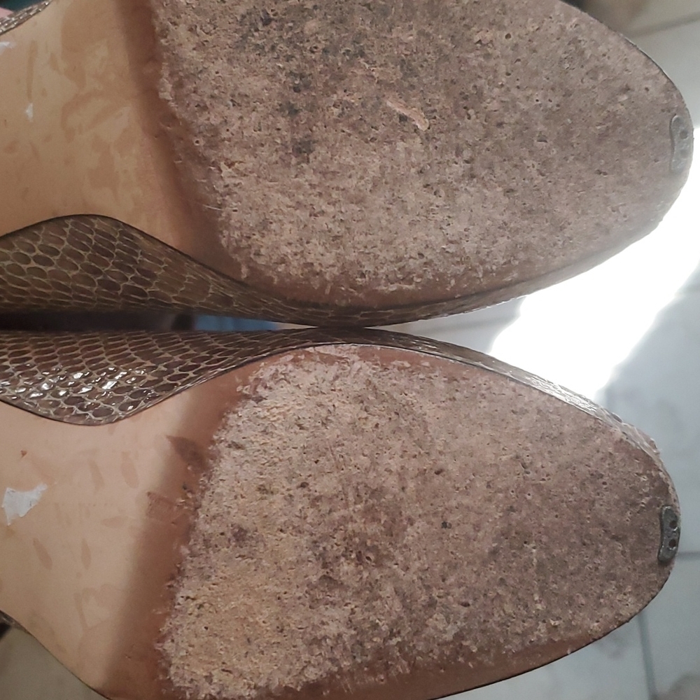 Stuart Weizman Snake Peep Toe Heels 8.5m - image 2